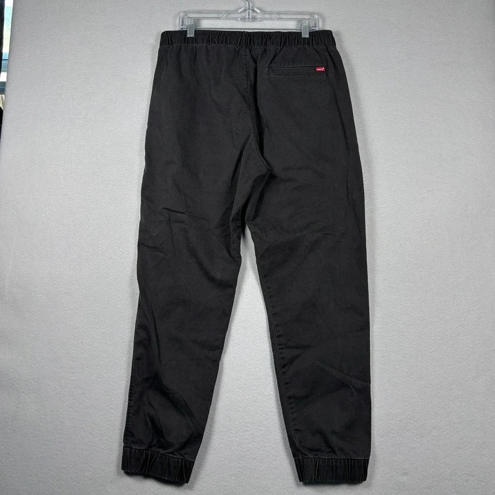Levis XX Chino Jogger Pants Elastic Waist Cuffs Large Black